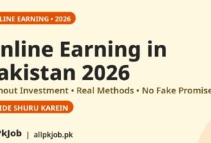 Online Earning in Pakistan 2026 – Without Investment Best Methods